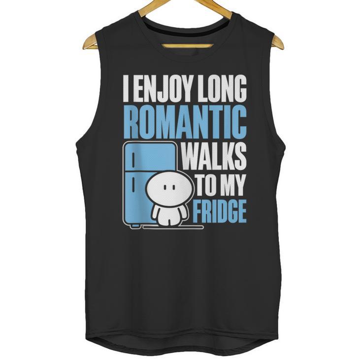 I Enjoy Long Romantic Walks To My Fridge Introvert Unisex Tank Top