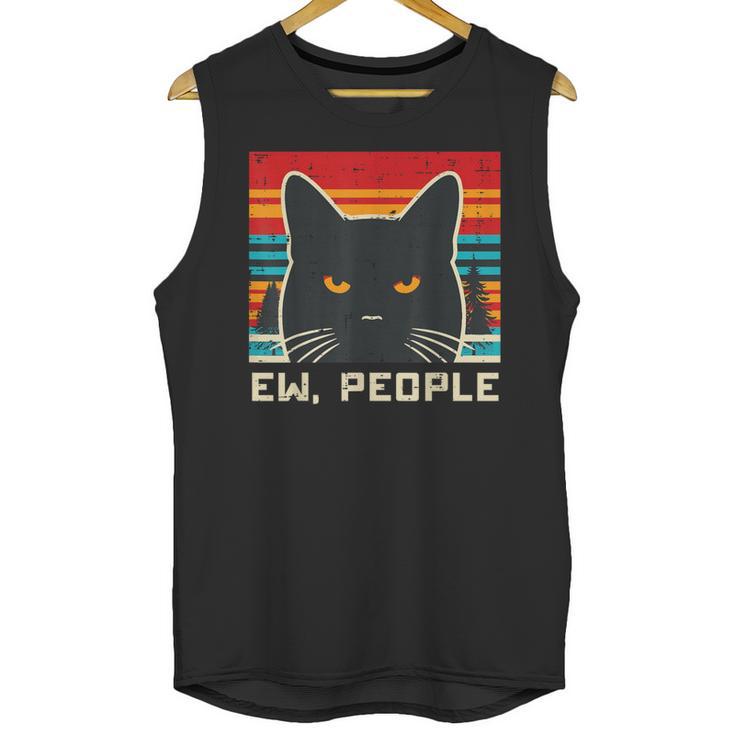 Ew People Cat Saying Introvert Women Men Kids Unisex Tank Top