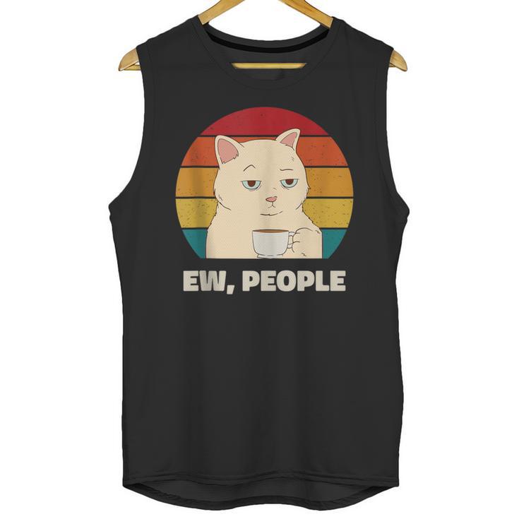 Ew People Introvert Cat Lover Crazy Colorful Cat Lady Unisex Tank Top Ew People Introvert Cat Lover Crazy Colorful Cat Lady Unisex Tank Top