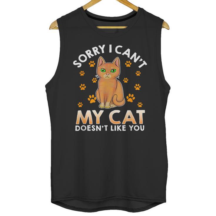 Excuse For Introverts My Cat Doesnt Like You Cat Unisex Tank Top Excuse For Introverts My Cat Doesnt Like You Cat Unisex Tank Top