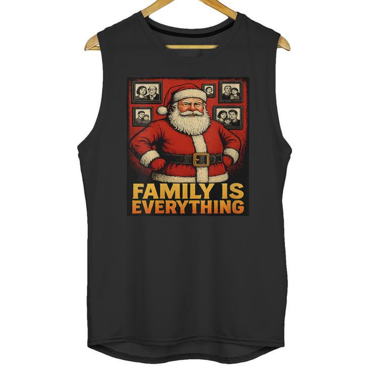 Family Christmas Retro Santa Holiday Nostalgia Vibes Unisex Tank Top