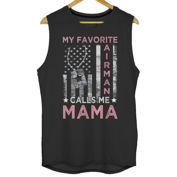 My Favorite Airman Calls Me Mama Airman Graduation Mom Unisex Tank Top