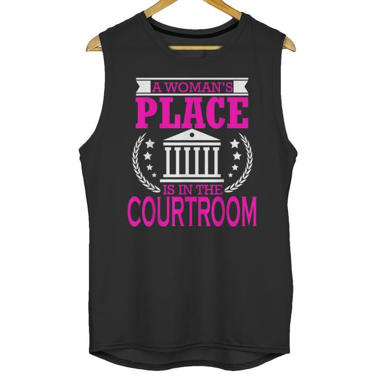 Female Lawyer Women Law Student Graduation Bar Exam Unisex Tank Top