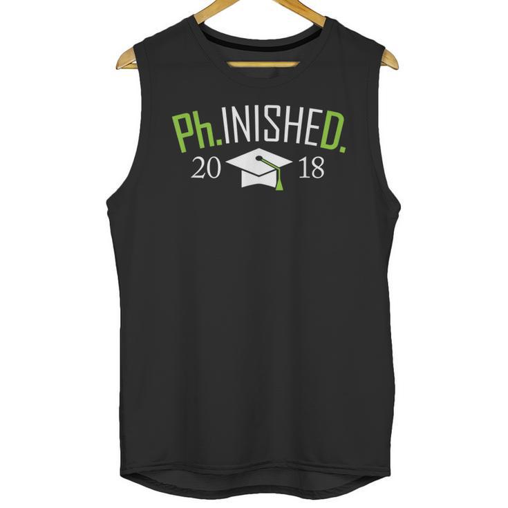 Finished PhD PhInished 2018 Graduation Shirt Unisex Tank Top