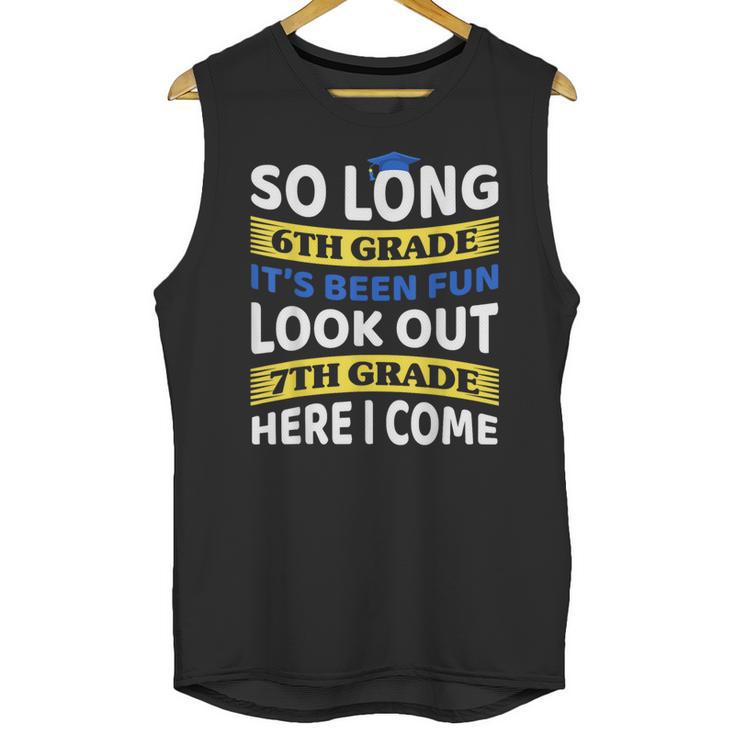 First Day School 7th Grade 6th Grade Graduation Unisex Tank Top