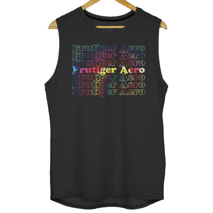 Frutiger Aero Graphic Er Tie Dye Unisex Tank Top