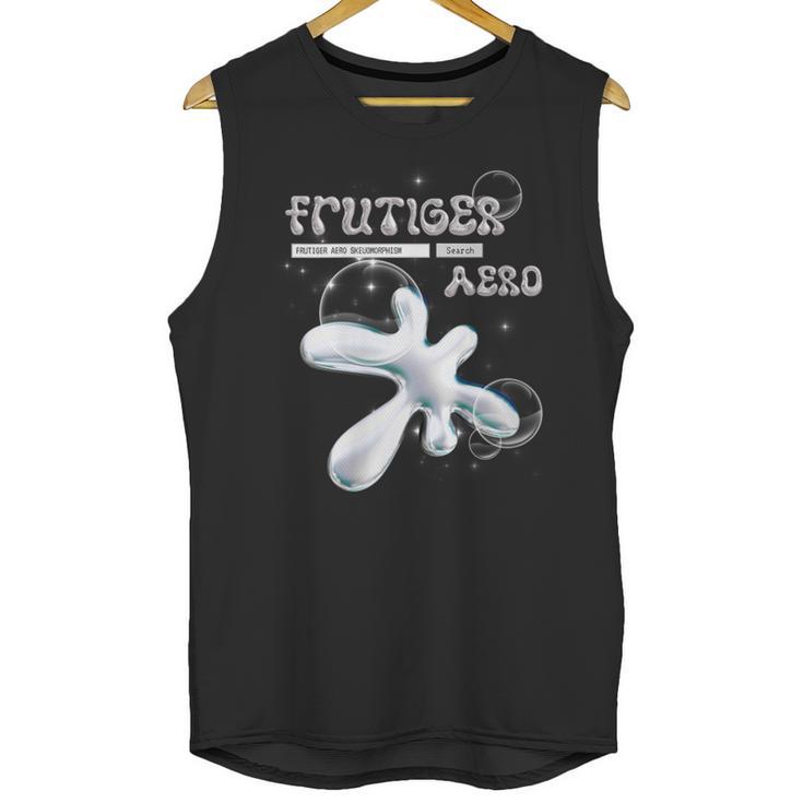Frutiger Aero Y2K Fashion Trends Statement Piece Tech Orb Unisex Tank Top