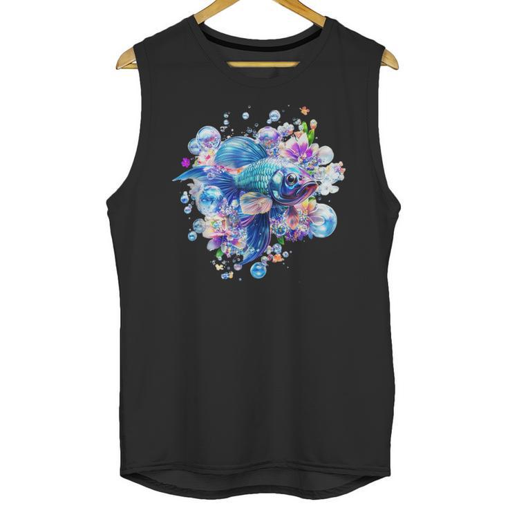 Frutiger Aero Y2K Fish Unisex Tank Top
