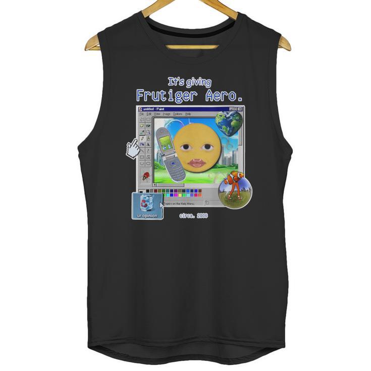 Frutiger Aero Y2K Meme Graphic 2000s Nostalgia Unisex Tank Top