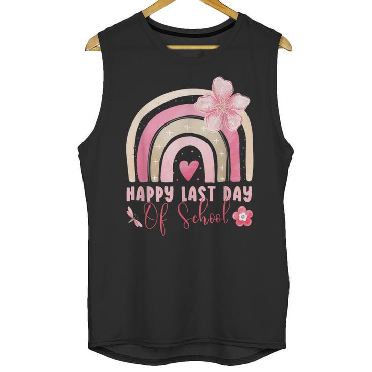 Fun Happy Last Day Of School Girl Student Graduation Rainbow Unisex Tank Top