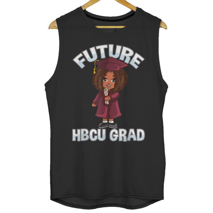 Future HBCU Grad Girl Wearing Graduation Gown Unisex Tank Top