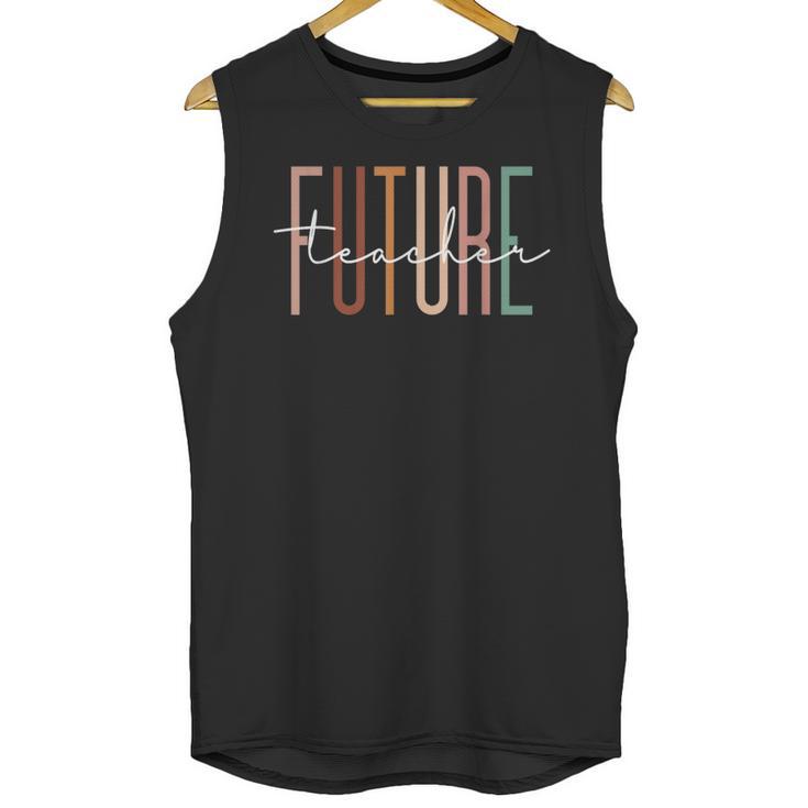 Future Teacher Educator Teacher In Progress Graduation Unisex Tank Top