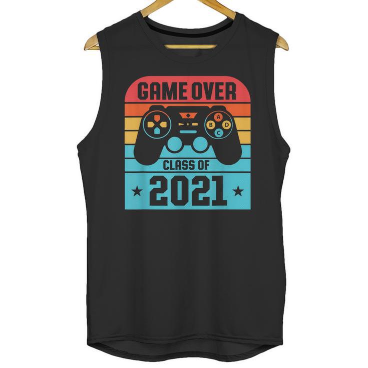 Game Over Class Of 2021 Shirt Students Graduation Unisex Tank Top