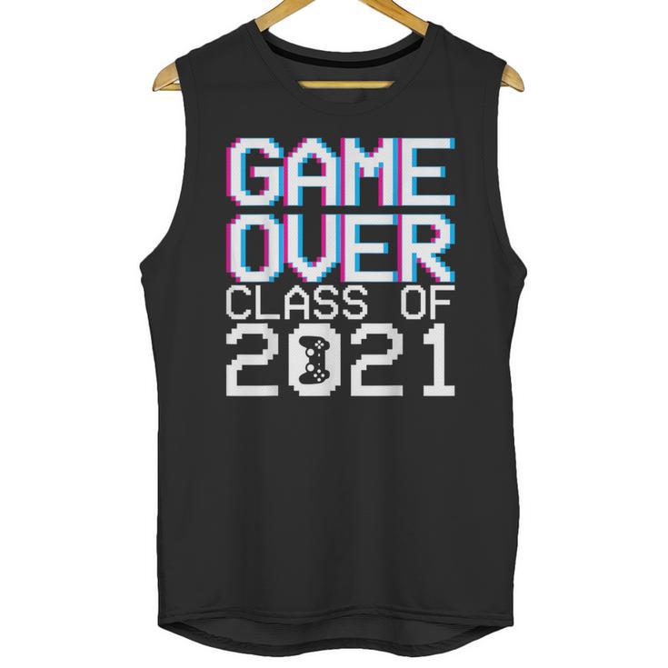 Game Over Class Of 2021 Video Games Graduation Gamer Unisex Tank Top