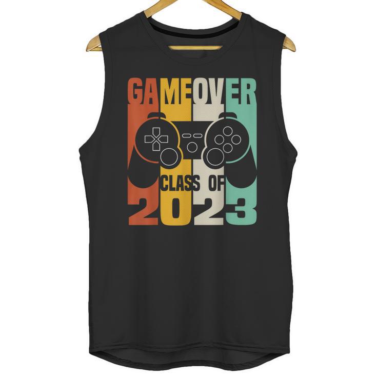 GAME OVER Class Of 2023 Video Games Vintage Graduation Gamer Unisex Tank Top