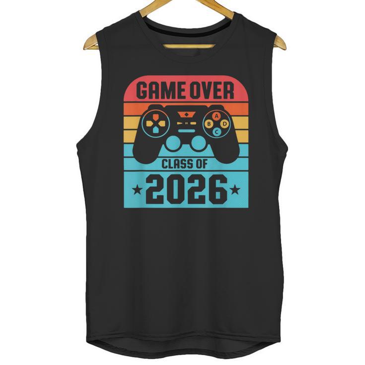Game Over Class Of 2026 Shirt Students Last Day Graduation Unisex Tank Top