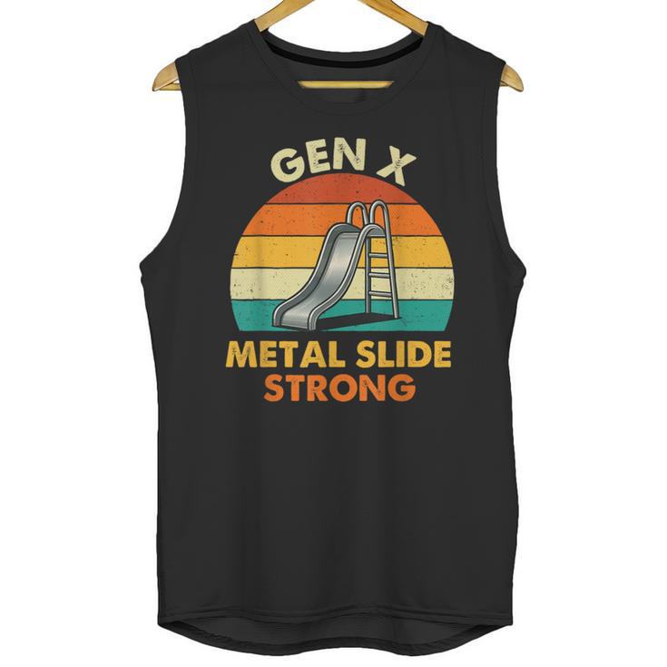 Gen X Slide Strong Generation X Gen Xer Nostalgia Unisex Tank Top