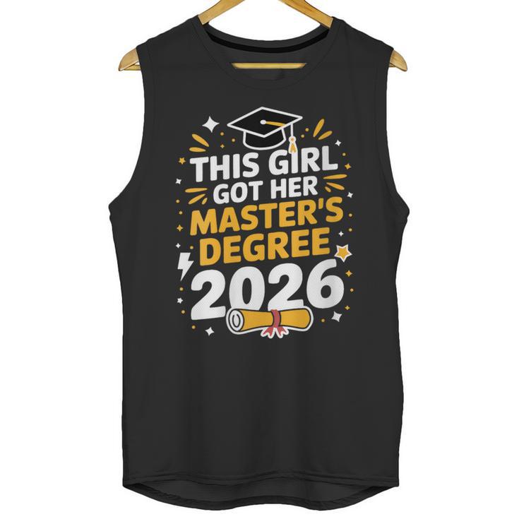 This Girl Got Her Masters Degree Graduation Mastered It 2026 Unisex Tank Top