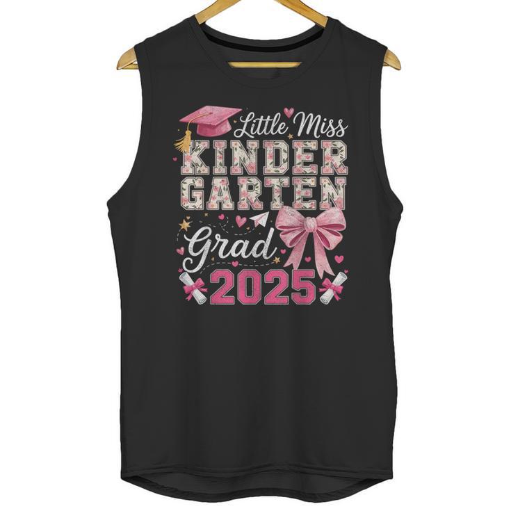 Girls Little Miss Kindergarten Grad 2025 Coquette Graduation Unisex Tank Top
