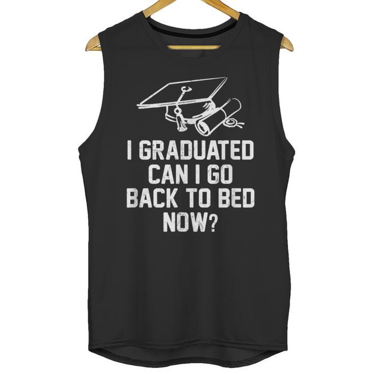 Can I Go Back To Bed Shirt Graduation 2026 For Him Her Unisex Tank Top