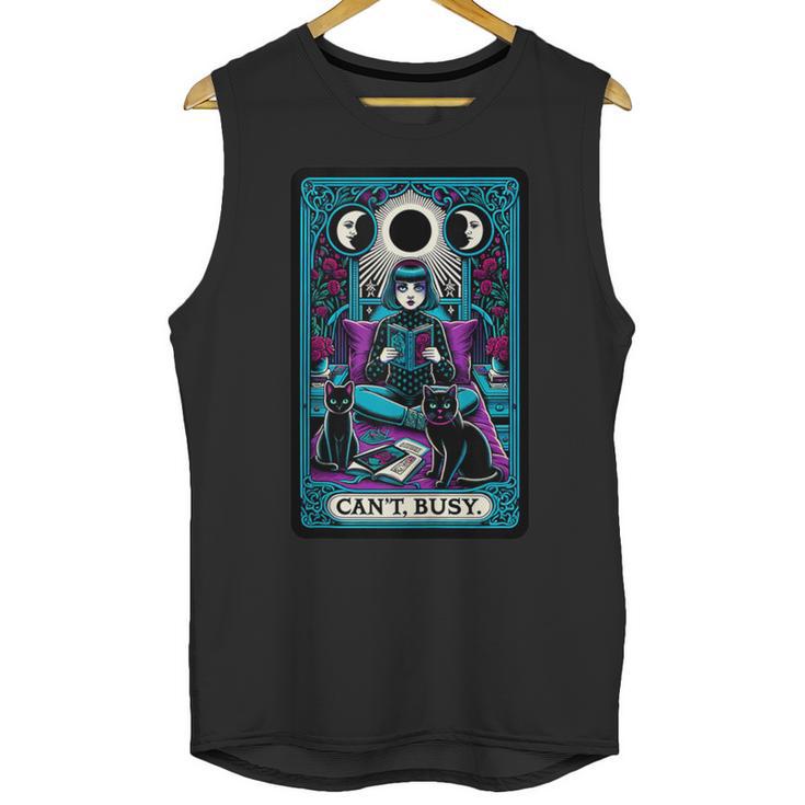 Gothic Girl Tarot Card Introverted Reader And Reading Unisex Tank Top