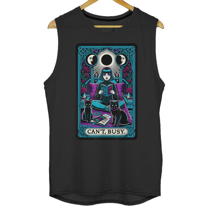 Gothic Girl Tarot Card Introverted Reader And Reading Unisex Tank Top