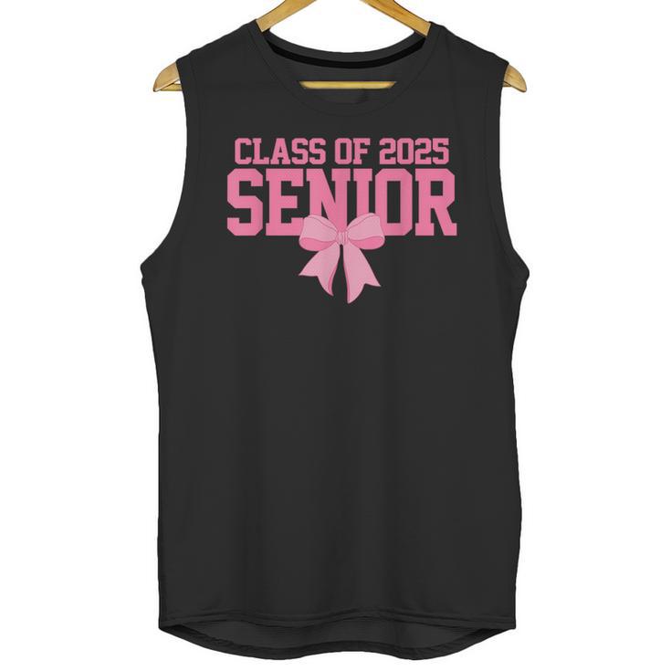 Graduate 2025 Class Of 2025 Senior Coquette Bow Graduation Unisex Tank Top