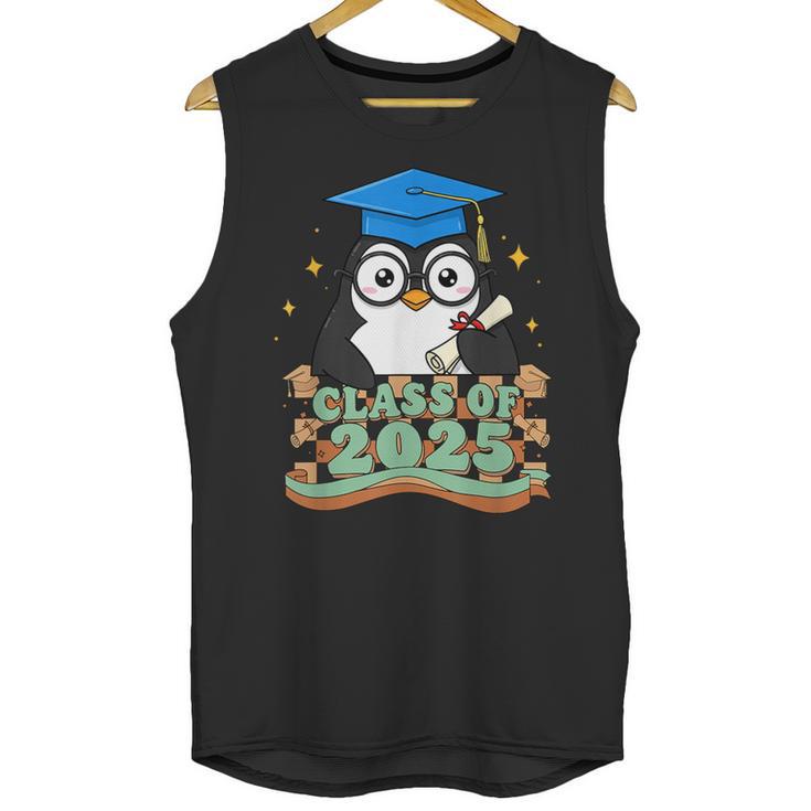 Graduate Penguin Class Of 2025 Kids Graduation Unisex Tank Top