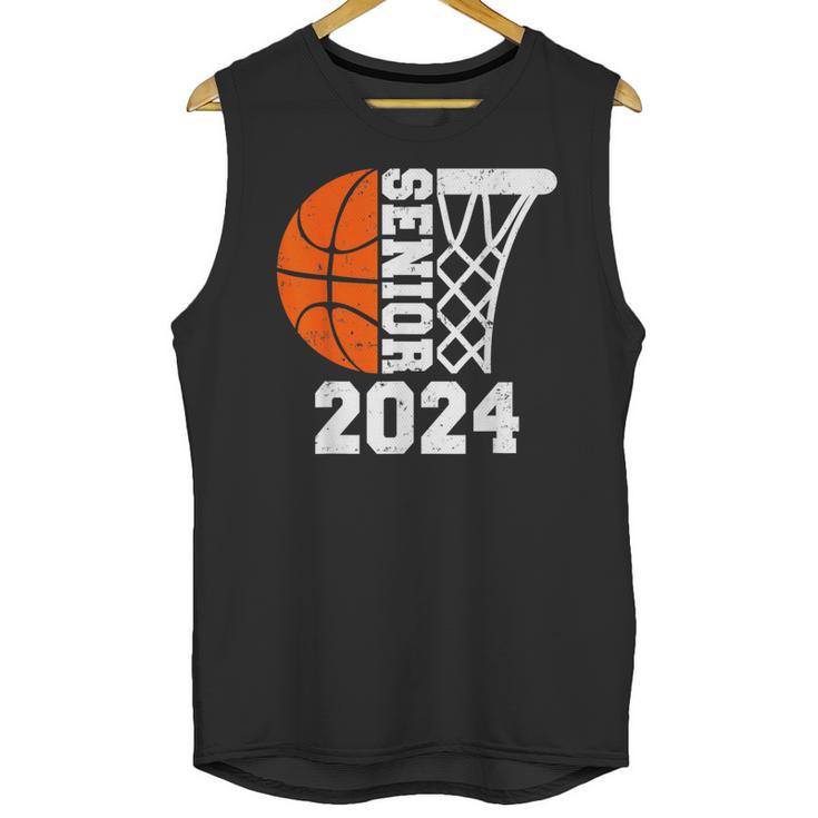 Graduate Senior Class Of 2024 Basketball Player Graduation Unisex Tank Top