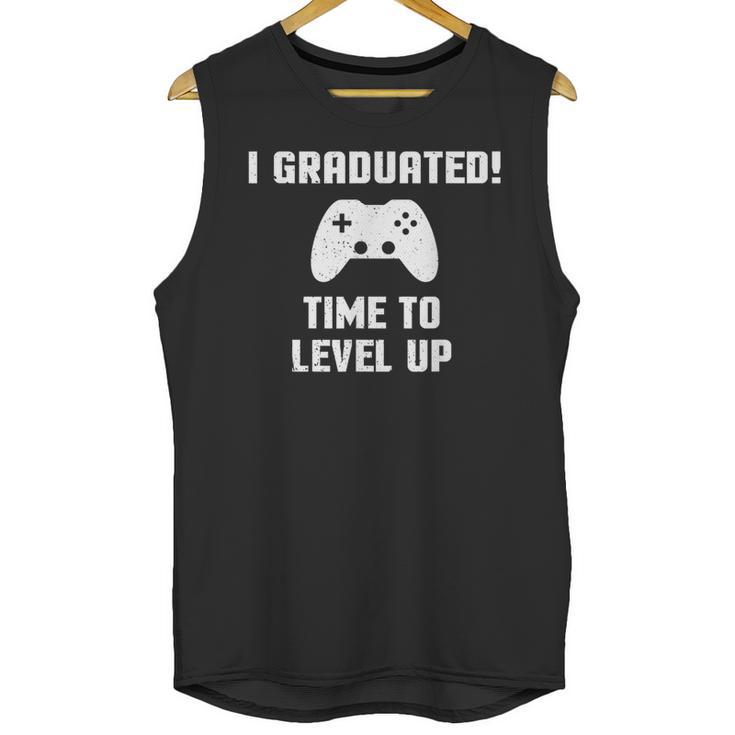 I Graduated Time To Level Up Graduation T-Shirt Unisex Tank Top