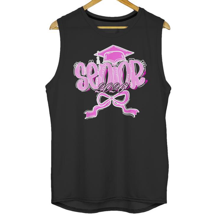 Graduation 2026 Senior 2026 Class Of 2026 Coquette Pink Girl Unisex Tank Top