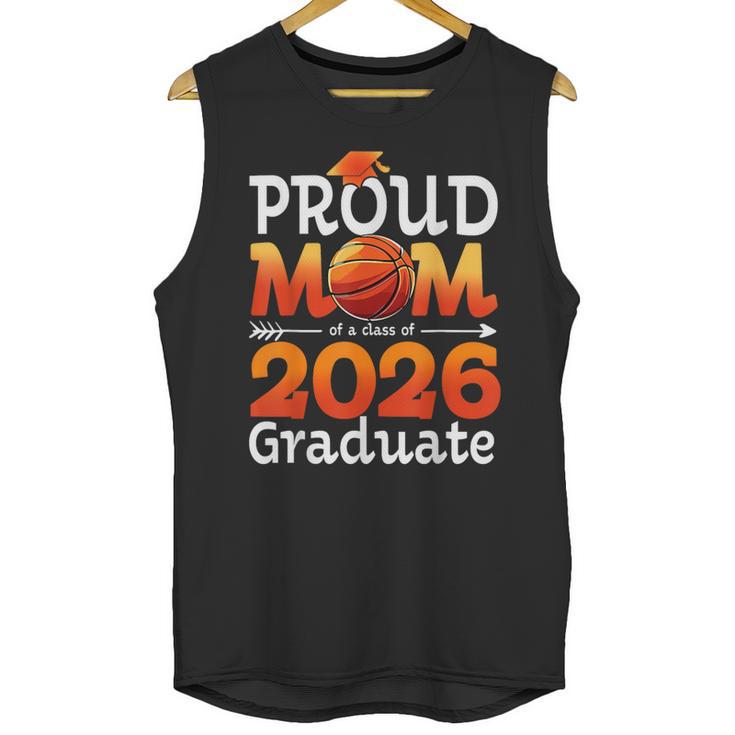 Graduation Basketball Retro Proud Mom Of A 2026 Graduate Unisex Tank Top