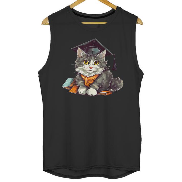 Graduation Cat Graduation Present For Graduate Grad Unisex Tank Top