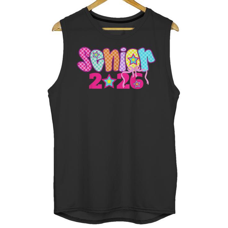 Graduation Class Of 2026 Senior Pink Coquette Bow 2026 Grade Unisex Tank Top