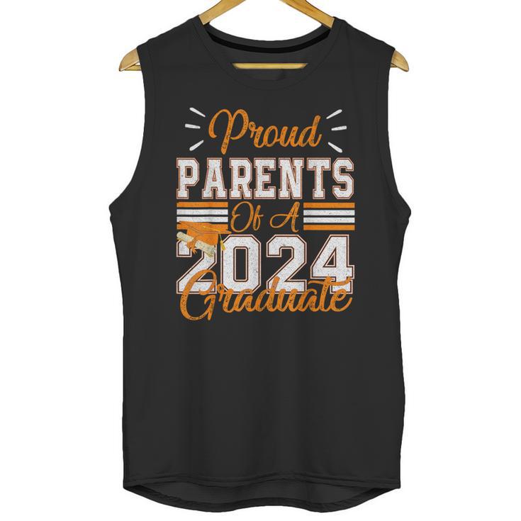 Graduation Proud Parents Of a 2024 Graduate For Mom And Dad Unisex Tank Top