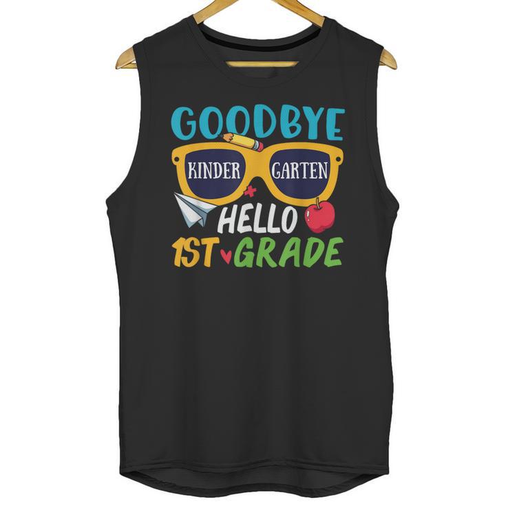 Graduation Shirt Goodbye Kindergarten Hello 1st Grade School Unisex Tank Top