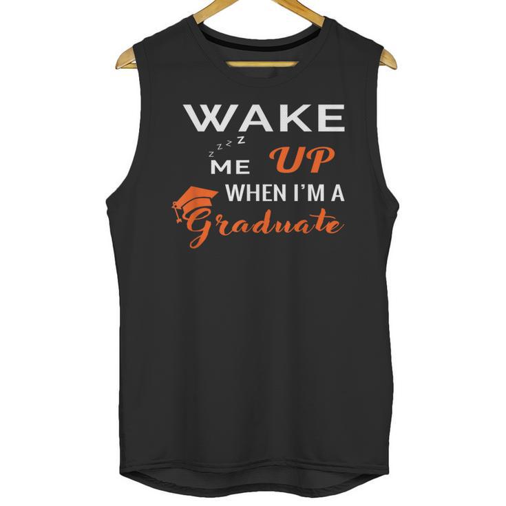 Graduation Shirt High School And College For Sleepy Graduate Unisex Tank Top