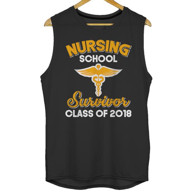 Graduation Shirt Nursing School Survivor Class Of 2018 Tee Unisex Tank Top