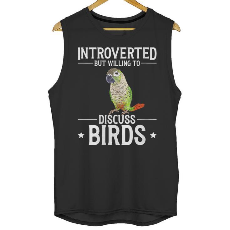 Green Cheek Conure Introvert Parrot Bird Conure Unisex Tank Top