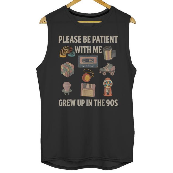 Grew Up In The 90s  Retro Nostalgia Unisex Tank Top