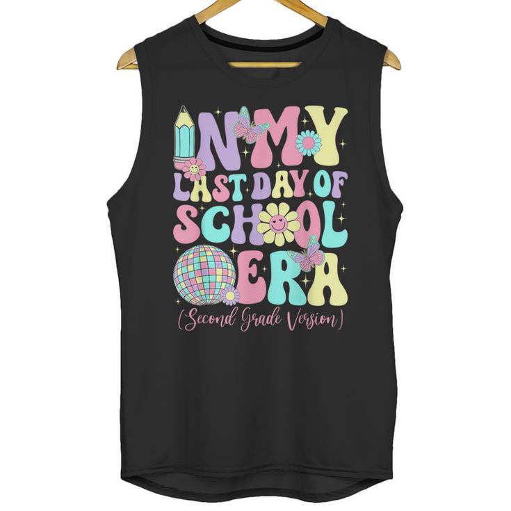 Groovy In My Last Day Of School Era Second Grade Graduation Unisex Tank Top