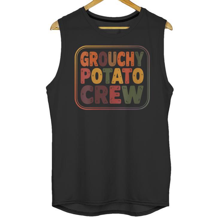 Grouchy Potato Crew Introvert Sarcasm Unisex Tank Top