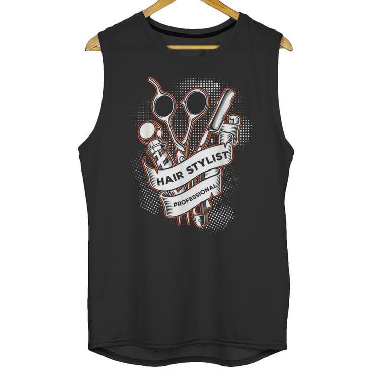 Hairdresser Gift Idea Graduation Tattoo Craft Hairstylist Unisex Tank Top