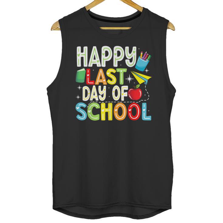 Happy Last Day Of School Teacher Kids Boys Girls Graduation Unisex Tank Top
