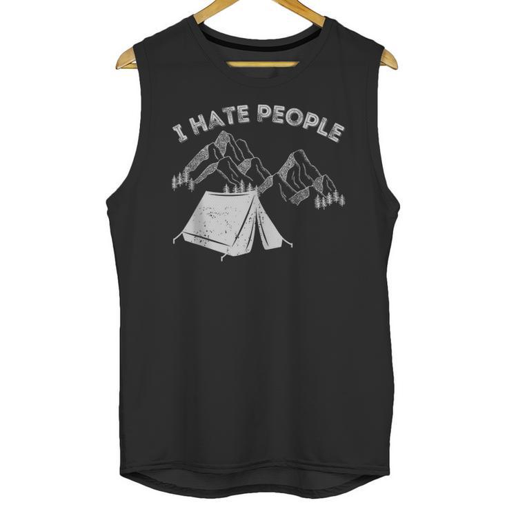 I Hate People Introvert Sarcastic I Love Camping Unisex Tank Top I Hate People Introvert Sarcastic I Love Camping Unisex Tank Top
