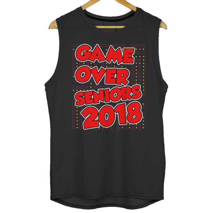 High School Graduation Tshirt Game Over Senior Class Of 2018 Unisex Tank Top