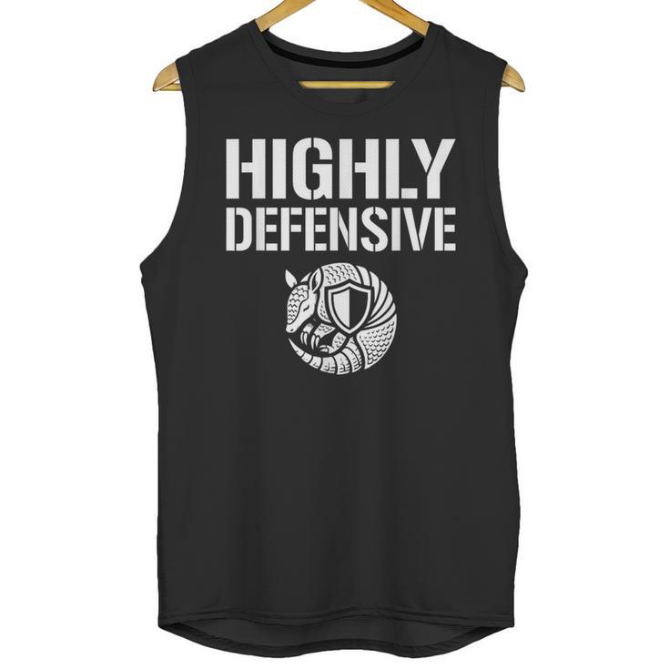 Highly Defensive Armadillo Shield Introvert Boundaries Unisex Tank Top Highly Defensive Armadillo Shield Introvert Boundaries Unisex Tank Top