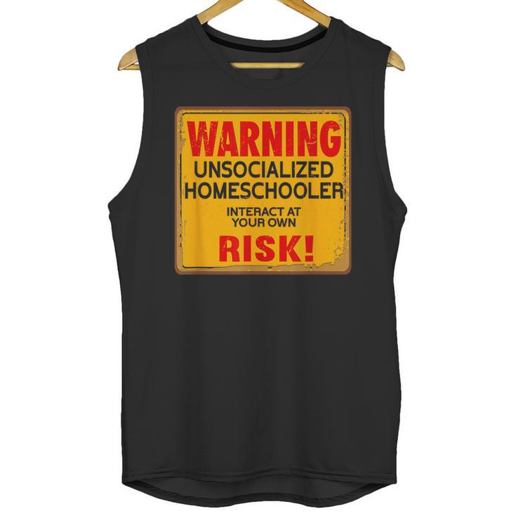Homeschool Homeschooler Home Lesson Introvert Student Unisex Tank Top