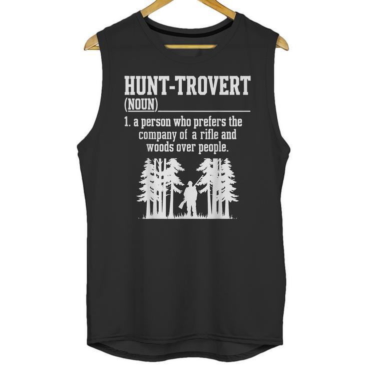 Huntrovert Introvert Hunting Unisex Tank Top