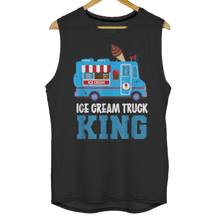 Ice Cream Truck King Nostalgia Summer Ice Cream Truck Driver Unisex Tank Top